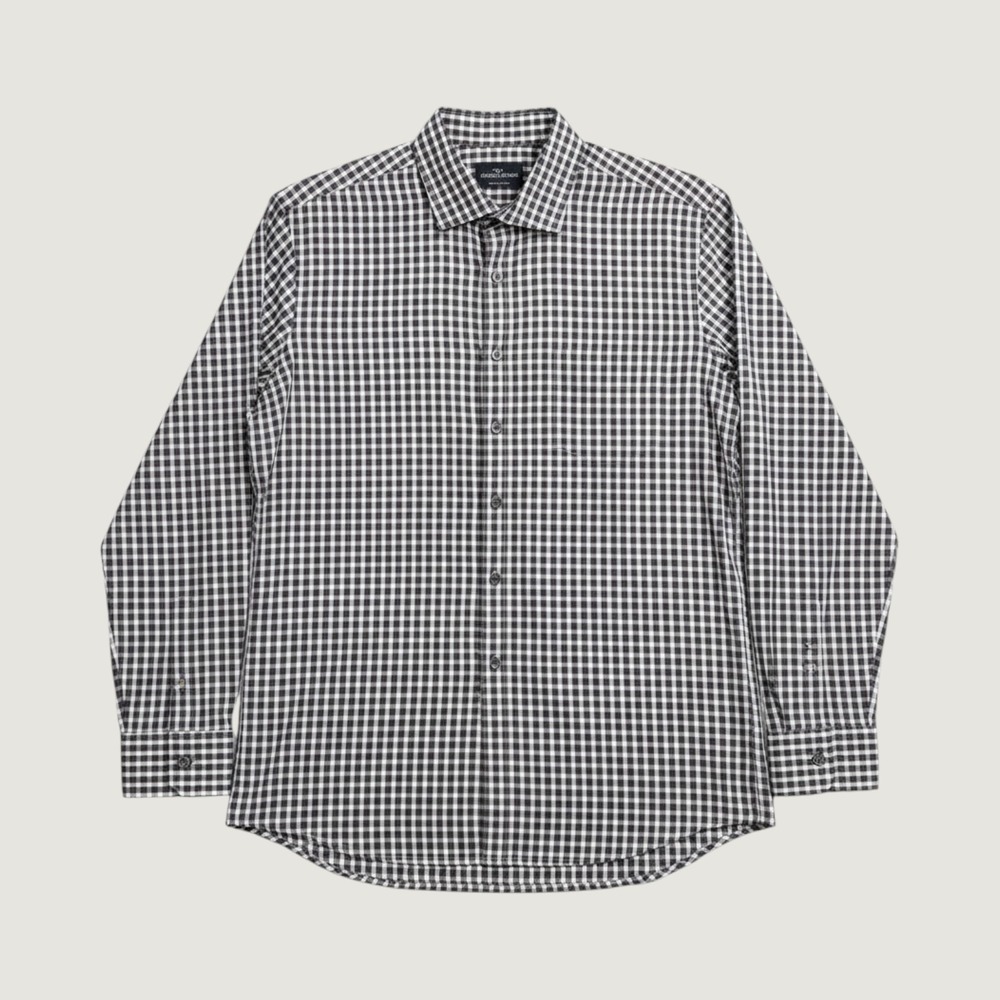 Rodd & Gunn Mens Original Fit Gingham Button Down Shirt Brown White Size M